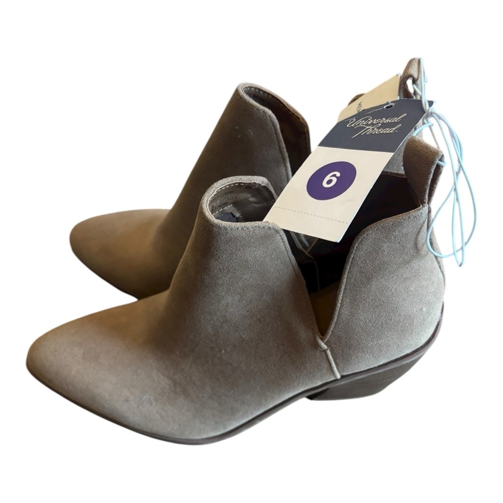 Universal Thread Taupe Ankle Booties